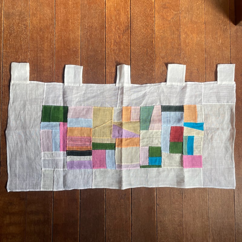 カフェカーテン風ポジャギ/アンティーク生地 | hapun