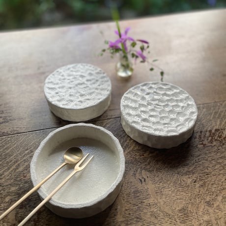 hapun pottery/高台皿カマンベール