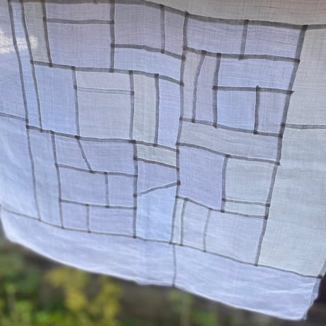 小ぶりなサイズのシャリ感のあるポジャギ1/アンティーク生地