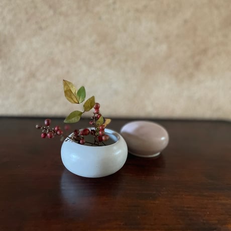 morina pottery/お餅 紅白