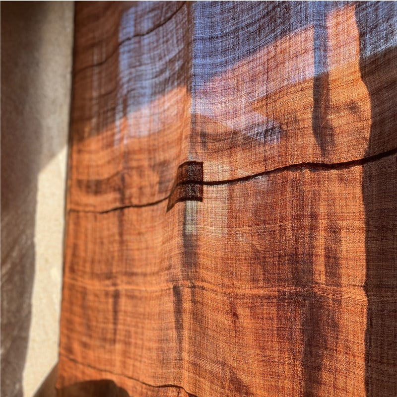 韓国の柿渋染めの古布 | hapun