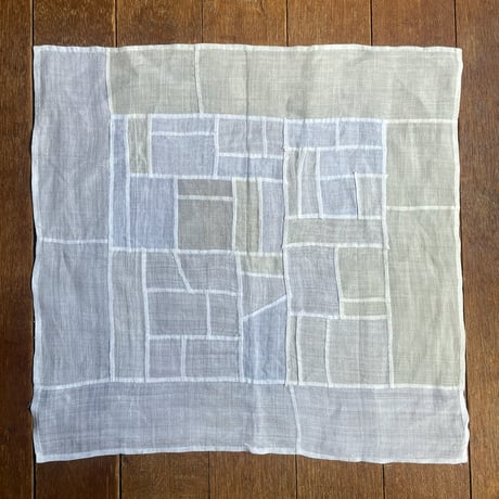 小ぶりなサイズのシャリ感のあるポジャギ1/アンティーク生地