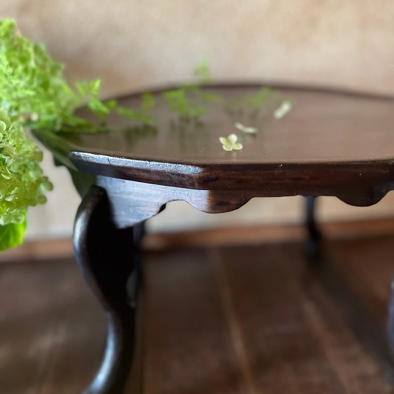 ナチュラルな木目天板の12角アンティークソバン | hapun