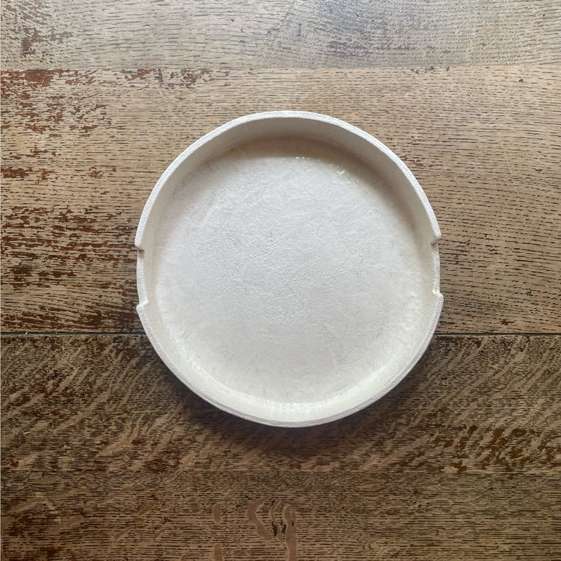 hapun pottery/ 高台皿ソルギ 白 | hapun