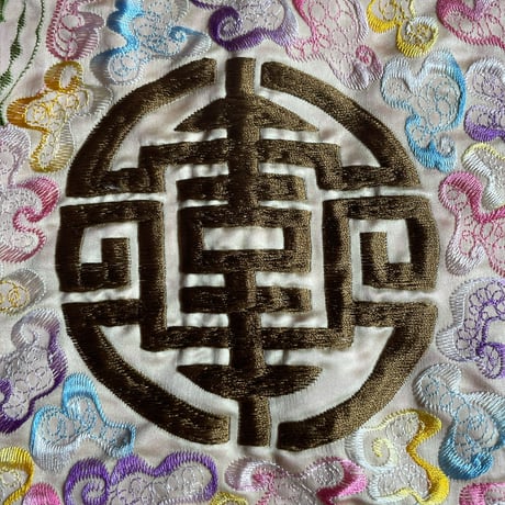 韓国の刺繍座布団カバー ヴィンテージ
