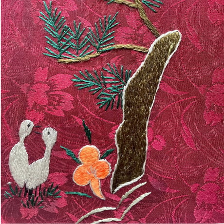 韓国の刺繍民画/百年同心/ヴィンテージ