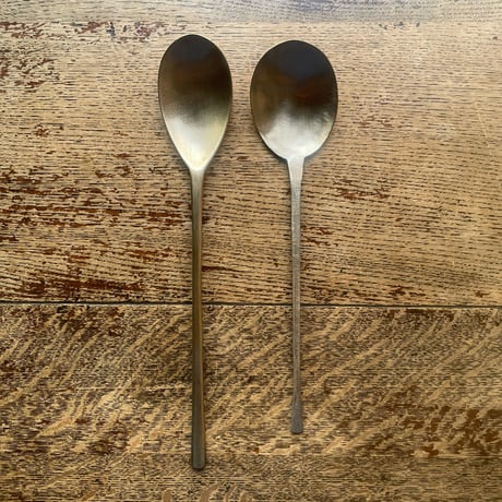 韓国の真鍮の長いスッカラ ヴィンテージ