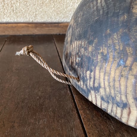 木彫りの鉢 イナムバク(ハムジバク) 楕円 アンティーク