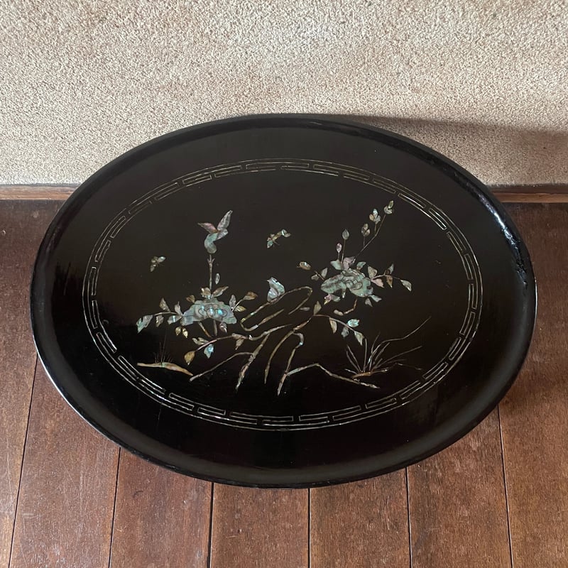 韓国の螺鈿のソバン/楕円/アンティーク | hapun