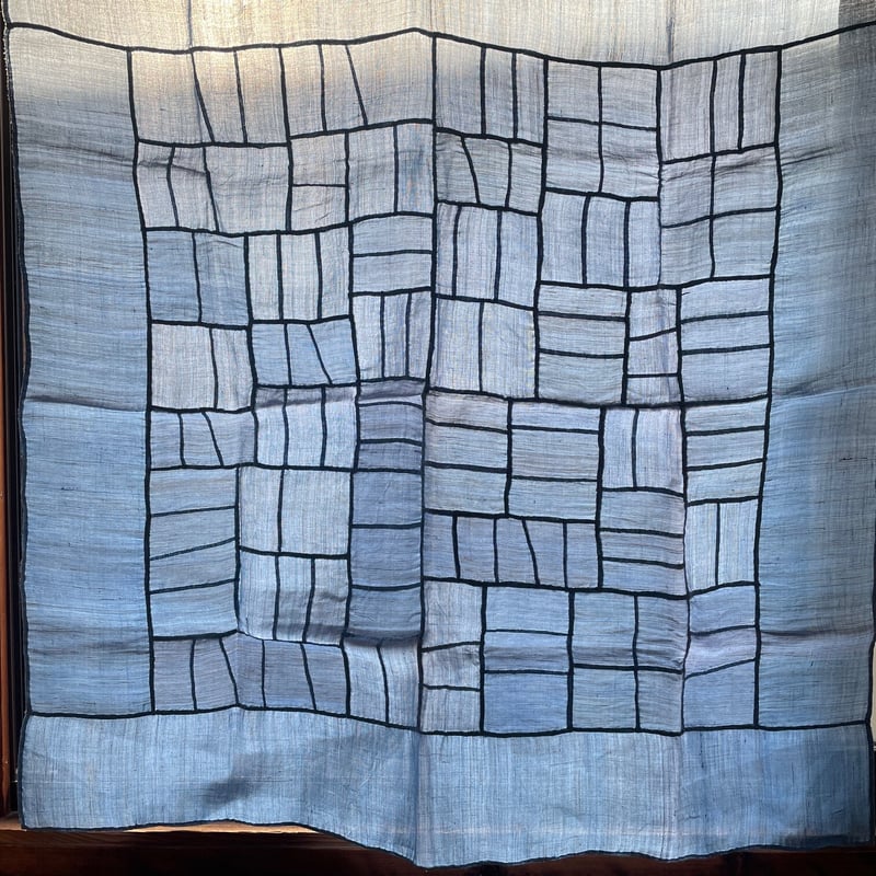 韓国 骨董 大判 100cm／100cm ポジャギ 麻 チョガッポ 古道具 大判