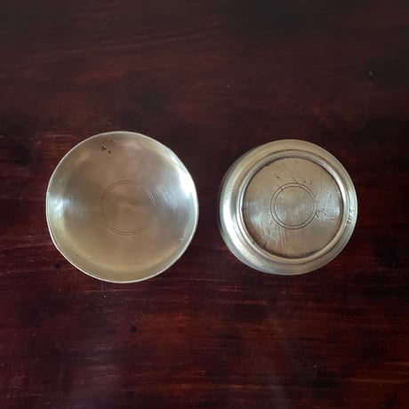 韓国の真鍮の蓋物 香合 ヴィンテージ