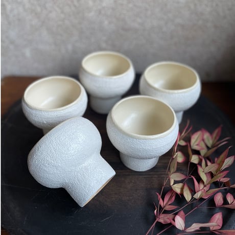 hapun pottery/フリーボウル ナチュラル 変形シリーズM
