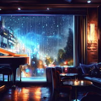 著作権フリー音楽／雨の夜っぽいBGM スロージャズ【静かな夜におすすめ・ピアノ・カフェ・雨の音・人気】J016