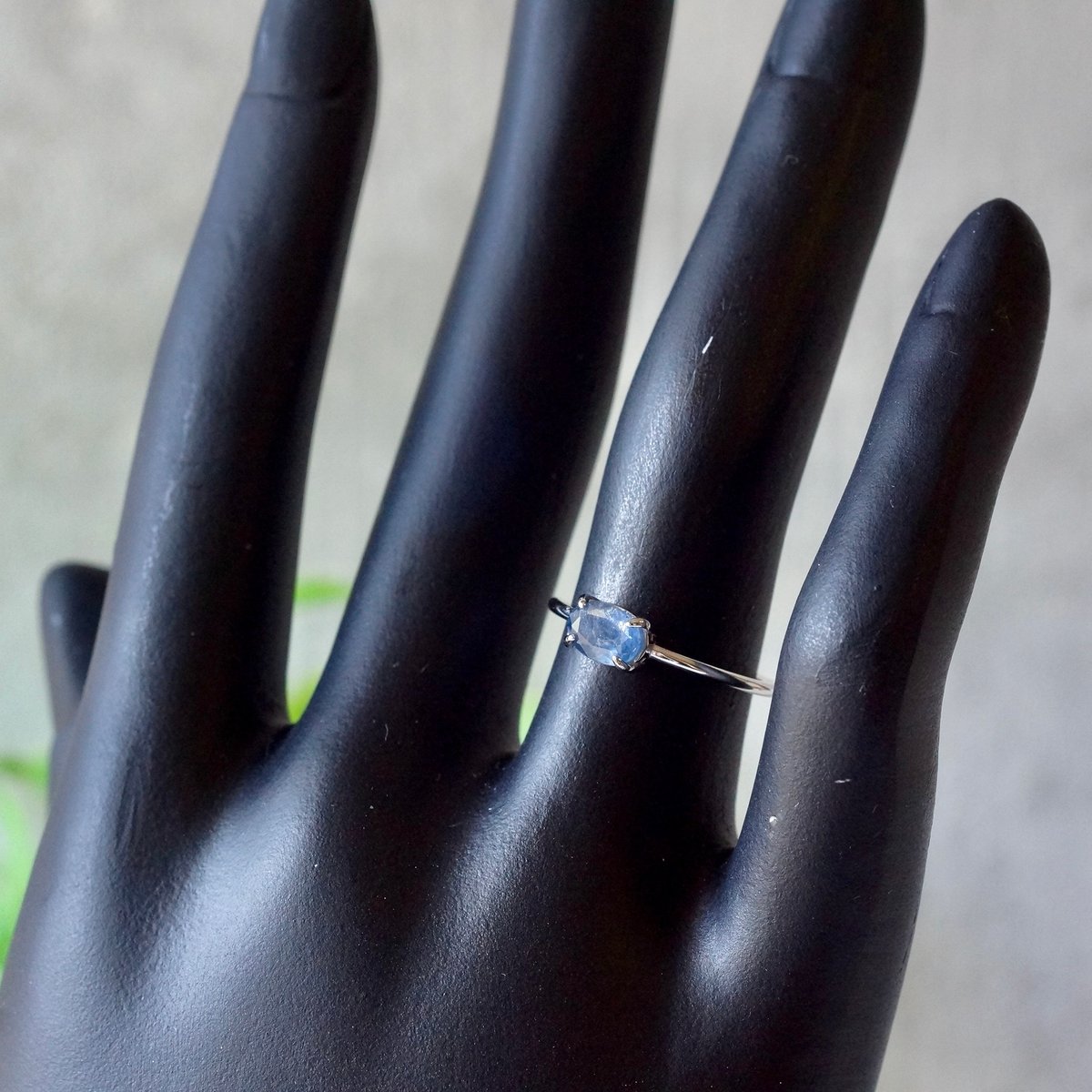 Silver925 18kgp ディープ ブルーサファイア リングorトップ ブルー サファイア 7号〜フリーサイズリング ロジウム