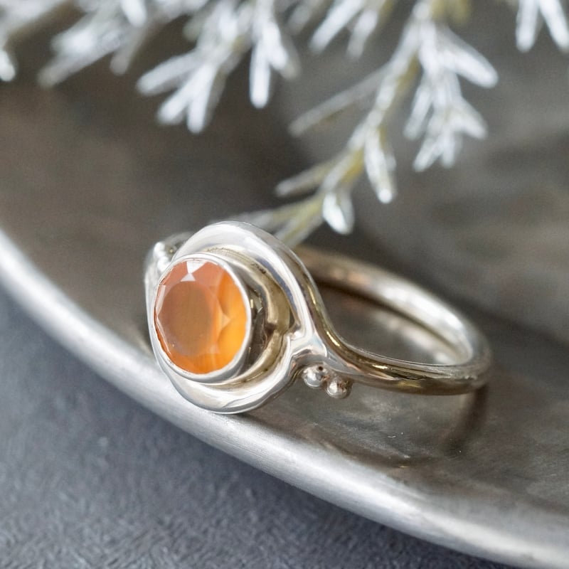 カーネリアン リング シルバー925 11号（sv-935） | Ratna gemstones