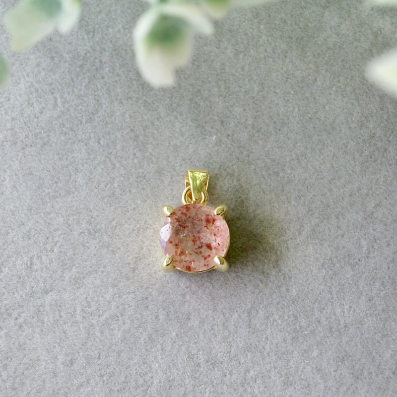 Handmade】アフリカンストロベリークォーツ（ピンクエピドート