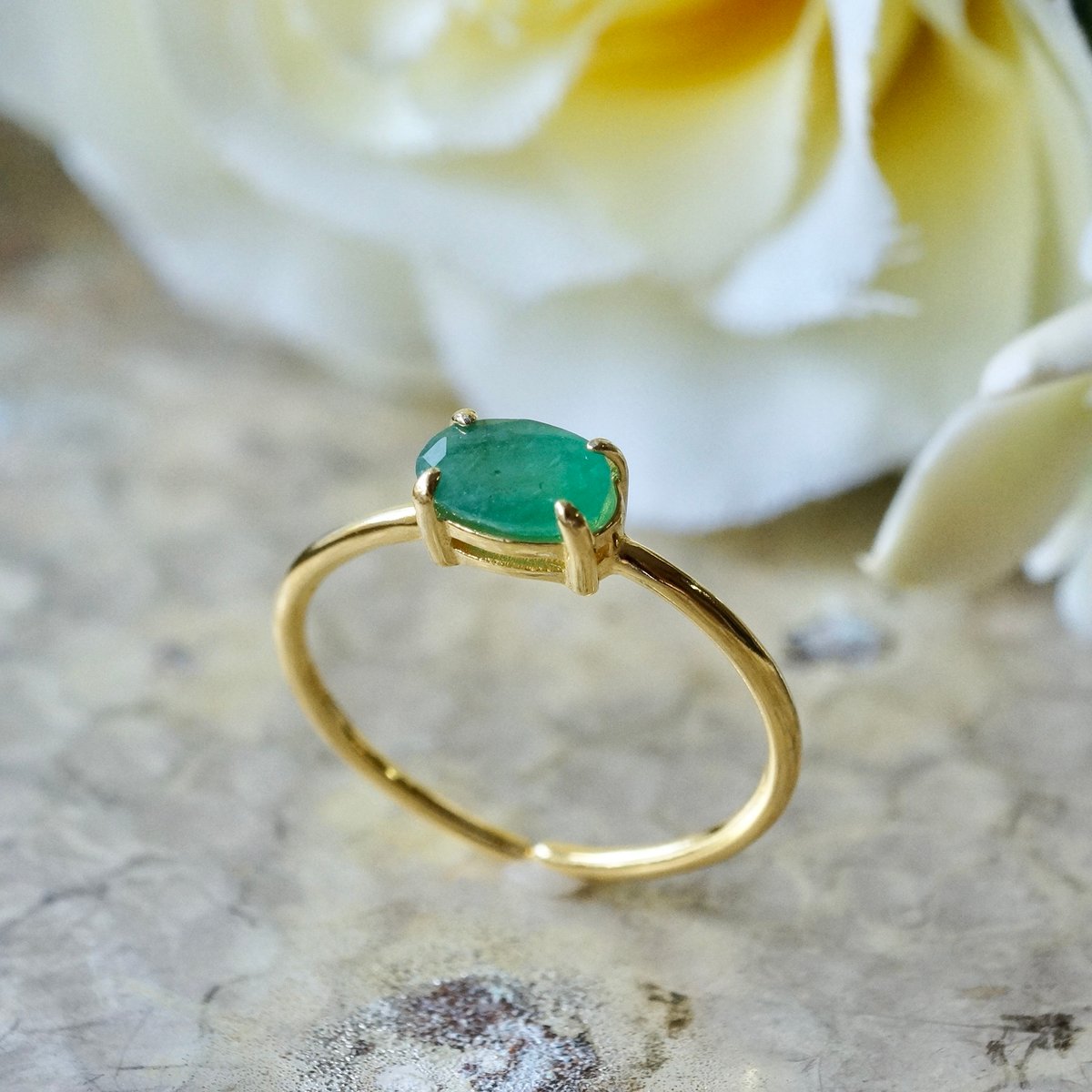 k14gf◇Silver925◇エメラルドリング