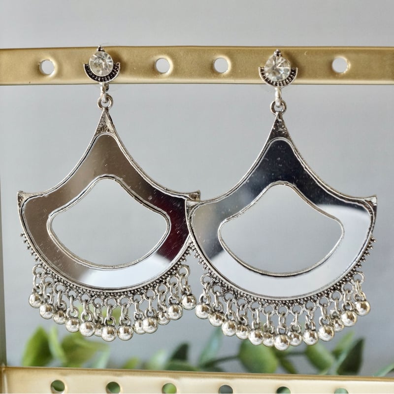 ☆ 【軽量】ミラーピアスC シルバーカラー（al-41） | Ratna gemstones