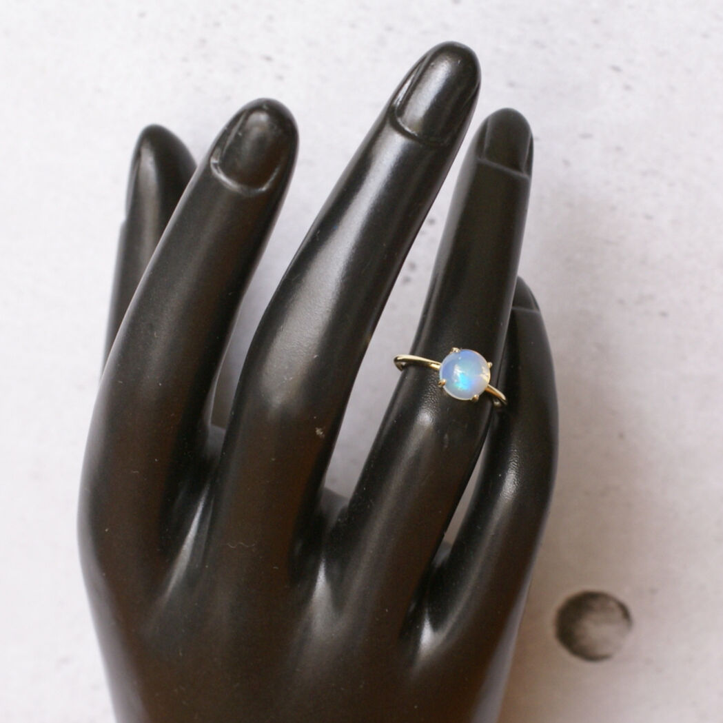 受注制作】ホワイト オパール リング 7号〜フリーサイズ/7号/9号/11号