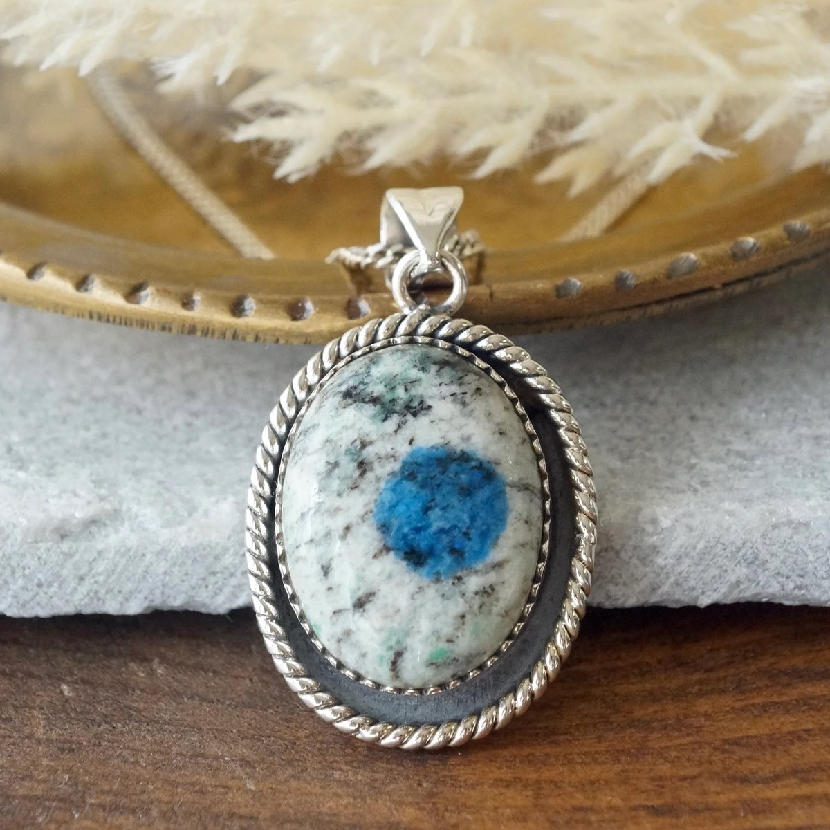 K2アズライト ペンダントトップ シルバー925（sv-768-1） | Ratna gems