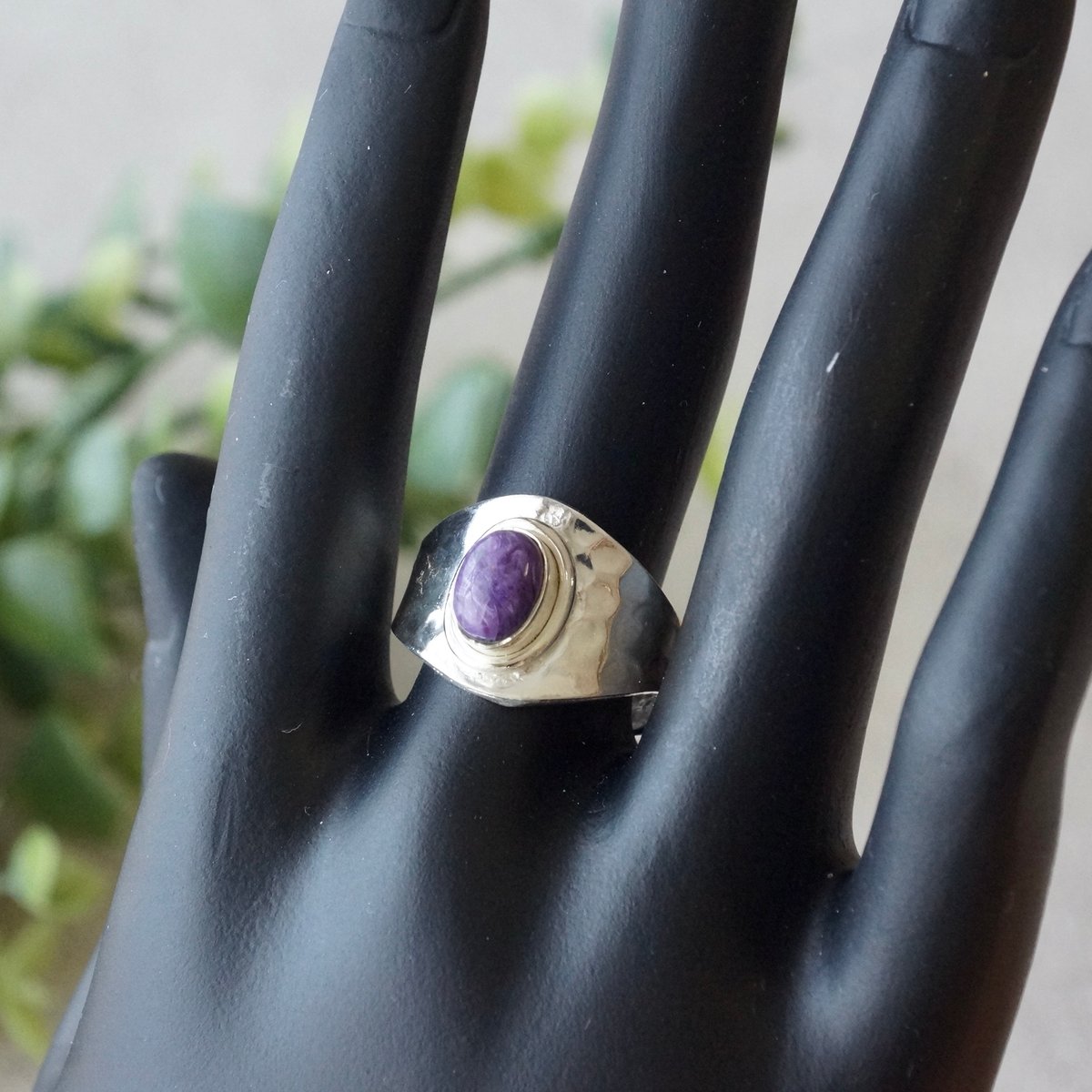 パープル チャロアイト リング シルバー925 14号/14.5号からの