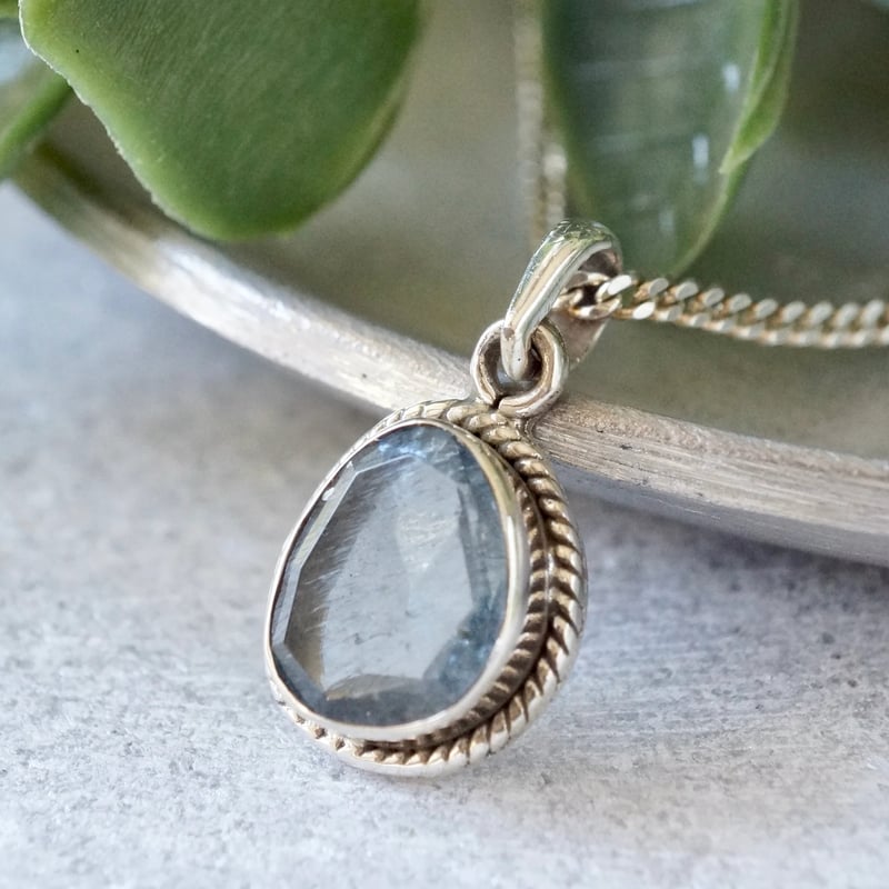 モスアクアマリン ペンダントトップ シルバー925 （sv-812） | Ratna