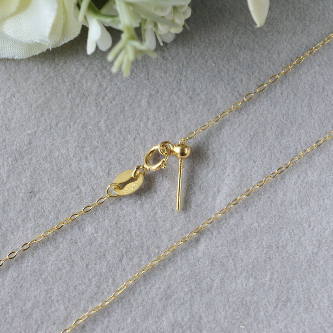 0827157 スライドチェーンゴールドSV925、18金仕上げ 0827157 スライド