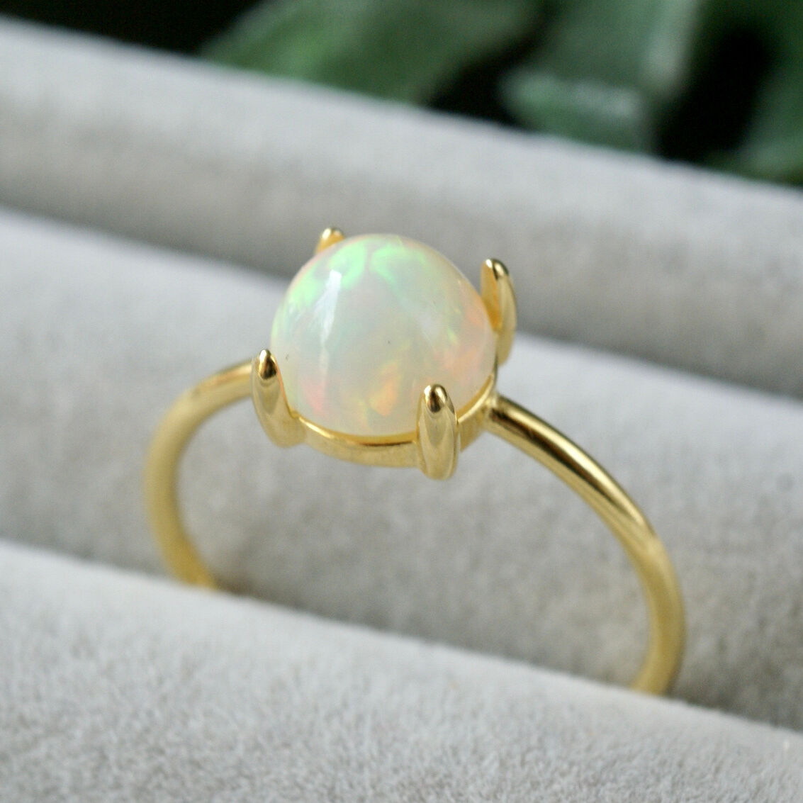 受注制作】ホワイト オパール リング 7号〜フリーサイズ/7号/9号/11号