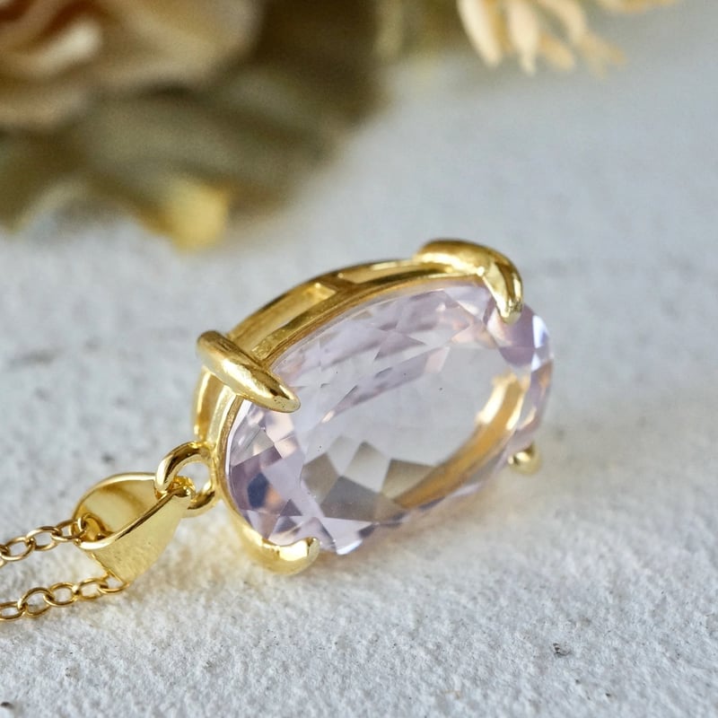 Handmade】スコロライト（ラベンダーアメジスト） ペンダントトップ