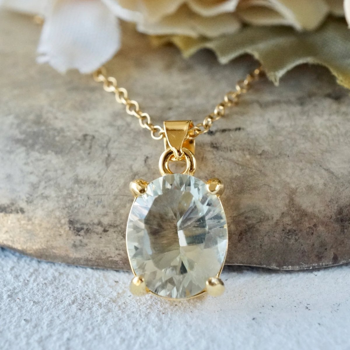 専用④✳︎グリーンアメジストコンケーブカット　他 Handmade】グリーンアメジスト コンケーブカット ペンダントトップ 18k