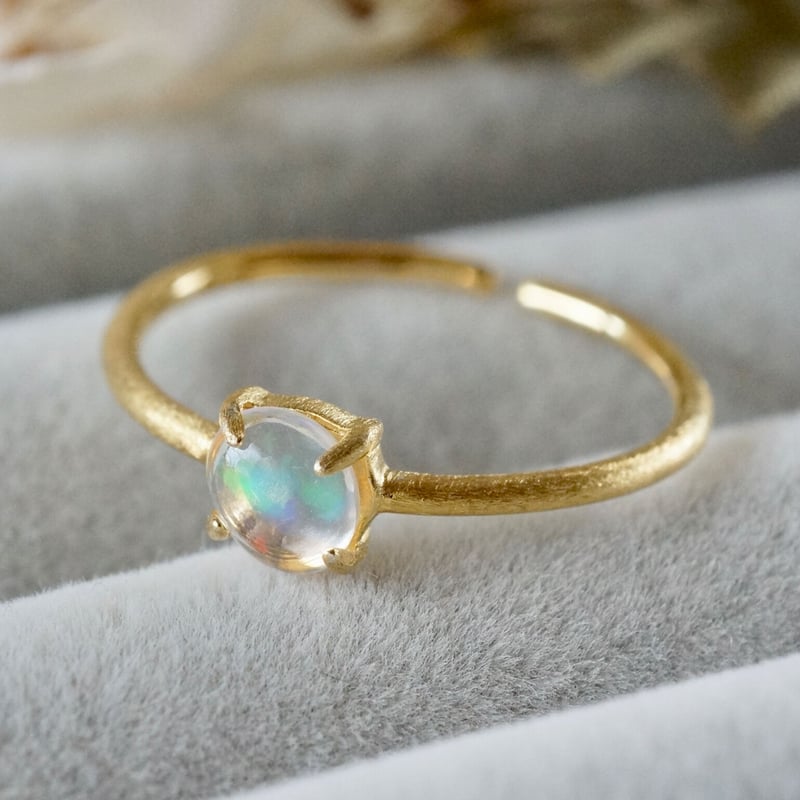 18金ウォーターオパールリング