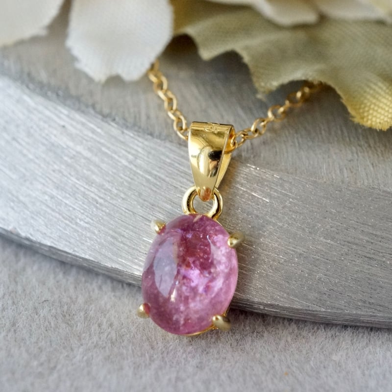 ピンクトルマリンのシルバー手作りペンダント ピンクトルマリンのシルバー手作りペンダント 正規通販】 ピンク