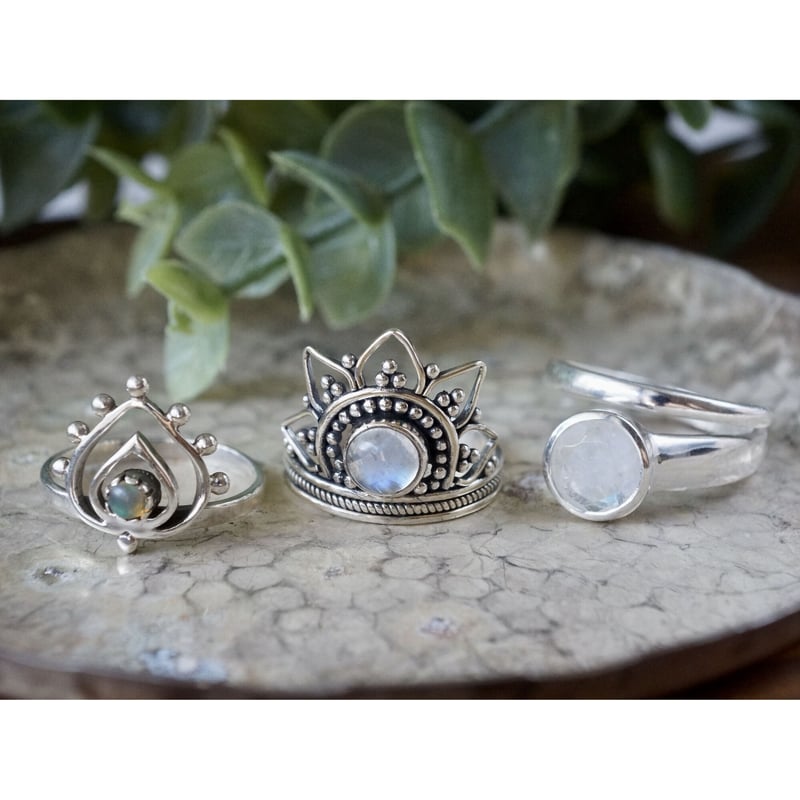 オパールリングsilver925 14号