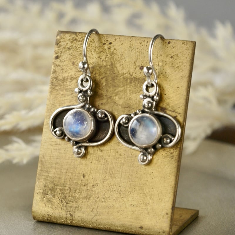 ムーンストーン シルバーピアス シルバー925 GEORG JENSEN ジョージ