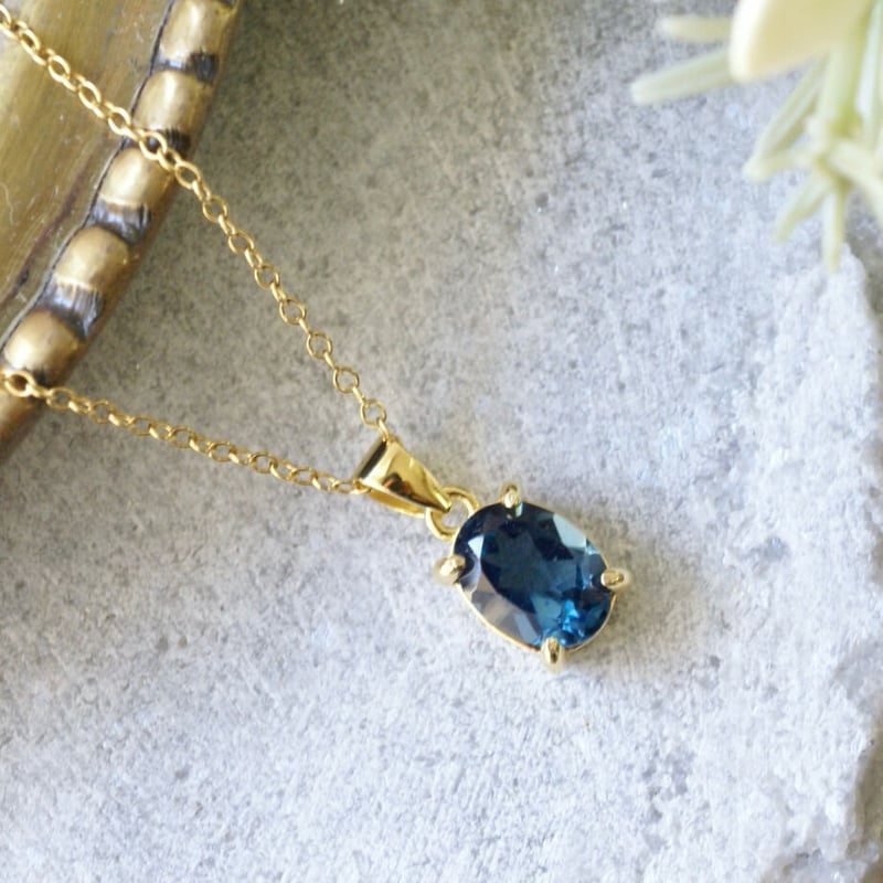 ロンドンブルートパーズ１８KYGペンダントトップ ロンドンブルートパーズ18KYG ペンダントトップ