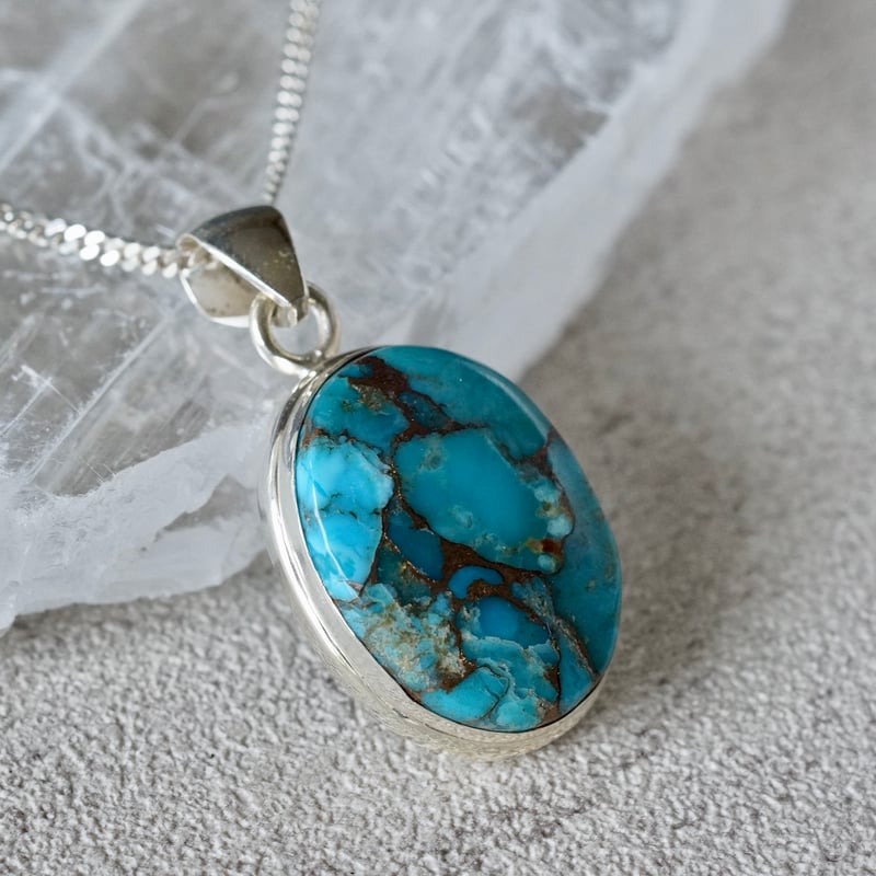 ボコ！ターコイズ シルバー ペンダント箱付き！！ サンシンボル 天然石ターコイズ シルバー925 ペンダントトップ