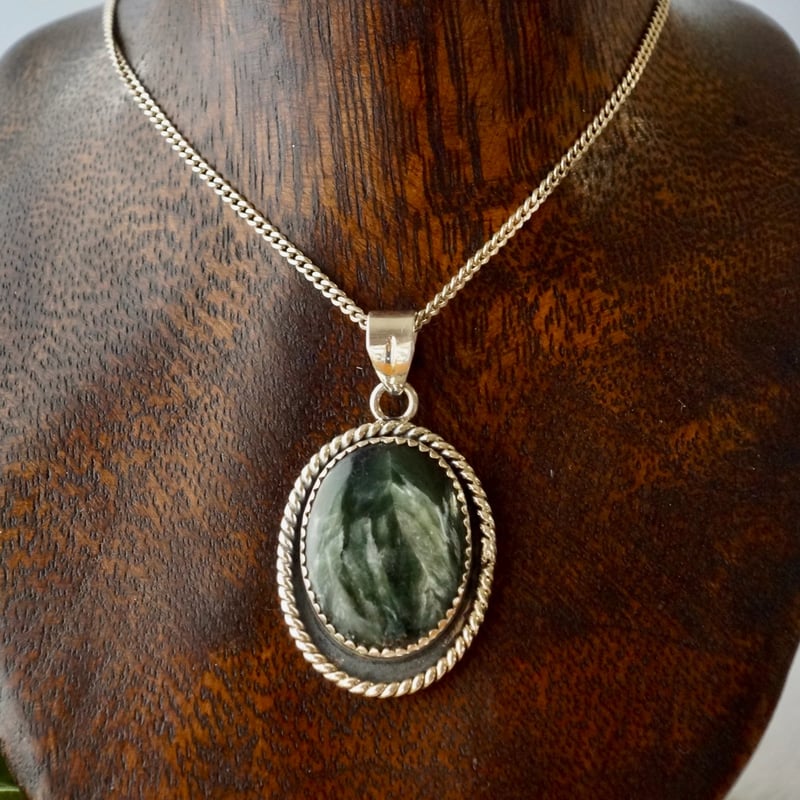 セラフィナイト ペンダントトップ シルバー925（sv-770-1） | Ratna