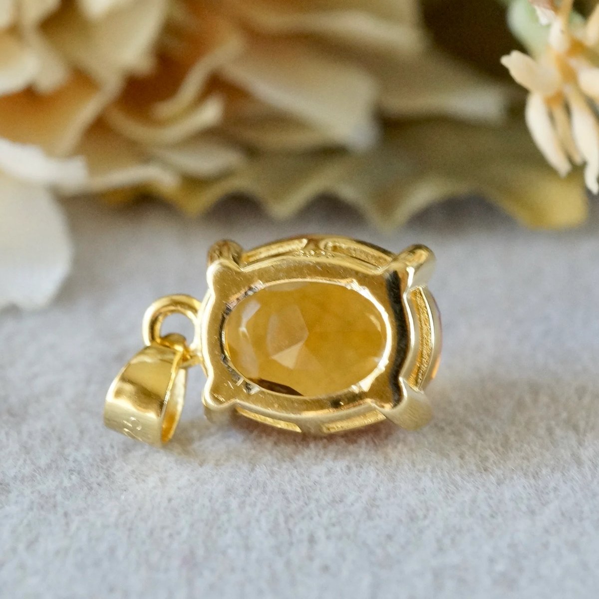 ＜受注制作＞シトリンのペンダント　シルバー　上品　シンプル　0333 受注制作＞シトリンのペンダントシルバー上品シンプル0333