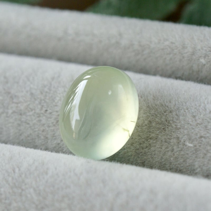 受注製作】△グリーン プレナイト リング 7号〜フリーサイズ/9号