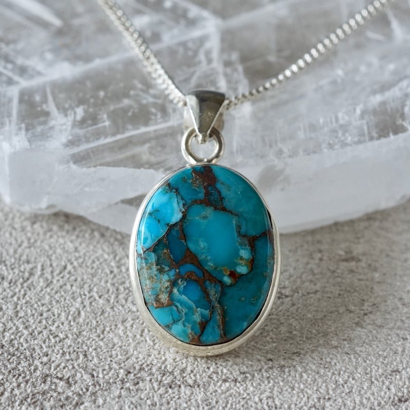 ナバホ族 オイスターコッパーターコイズ ペンダントALFRED MARTINEZ ナバホ族 オイスターコッパーターコイズ ペンダントALFRED MARTINEZ