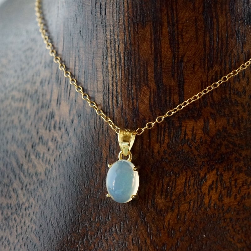 Handmade】オパール ペンダントトップ 18kゴールドプレーテド シルバー