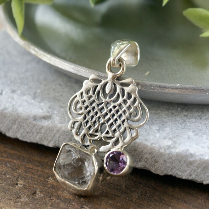 アメジスト ネックレス シルバー925 | 癒し・直感力 | 第三の目チャクラ
