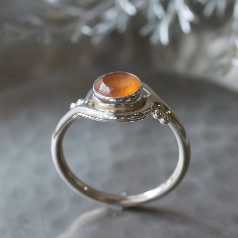 カーネリアン リング シルバー925 11号（sv-935） | Ratna gemstones