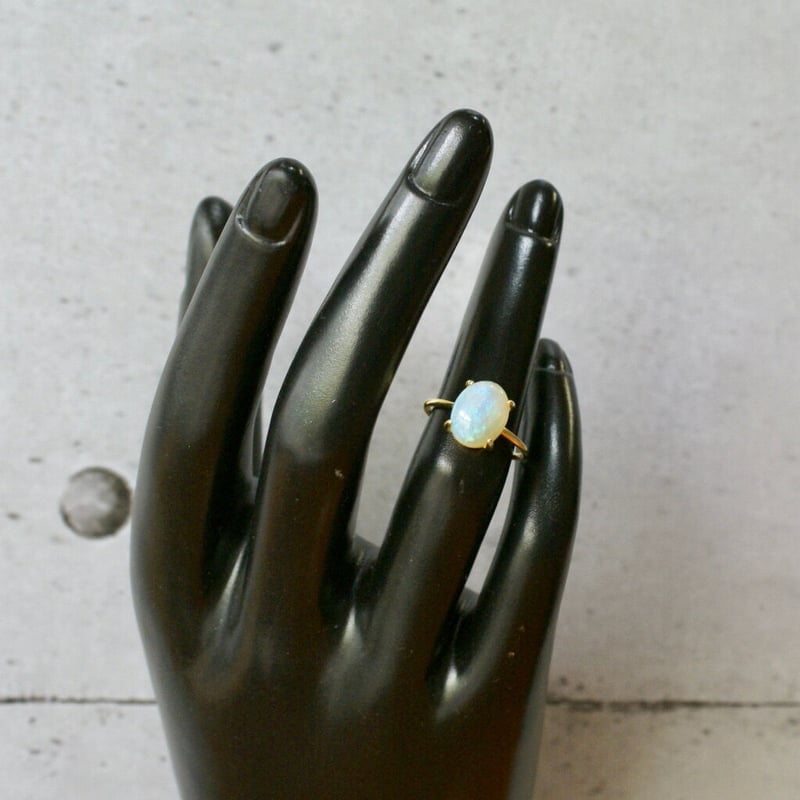 天然石リング9号/プレナイト 最新作☆『 プレナイト 』の世界でひとつの天然石リング | iichi