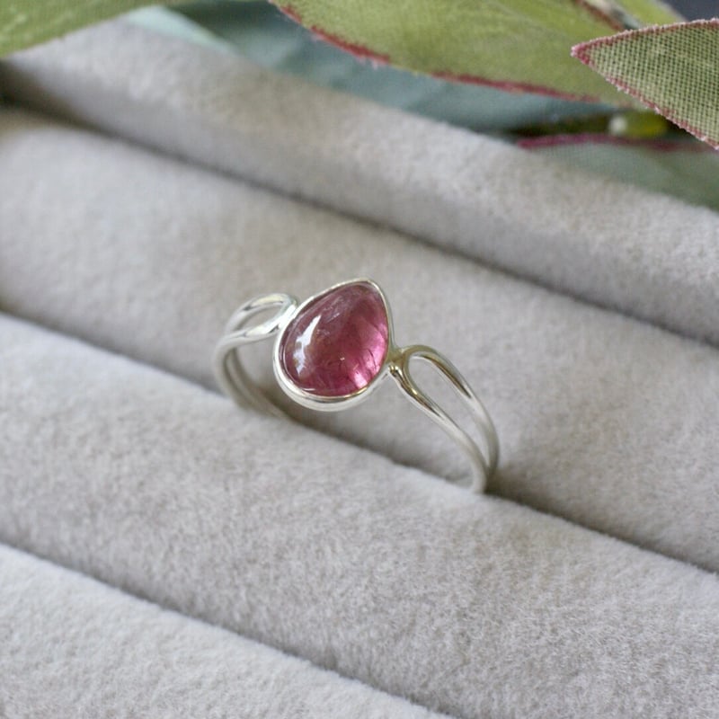 マリエ　天然　ピンクトルマリン　ペアシェイプ　ペンダントトップ　S925 マリエ 天然 ピンクトルマリン ペアシェイプ ペンダントトップ S925