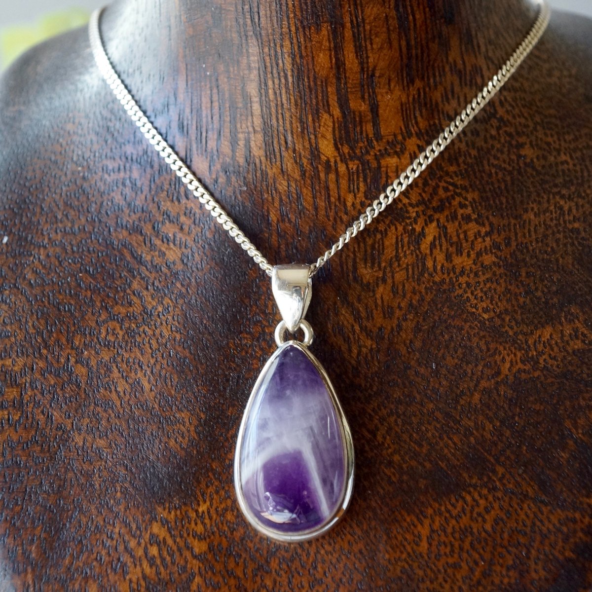 シェブロンアメジスト ペンダントトップ シルバー925（sv-722