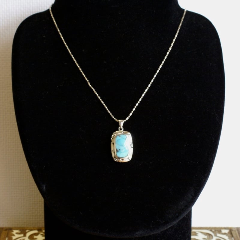 ターコイズ ペンダントトップ シルバー925 （sv-232） | Ratna gemstones