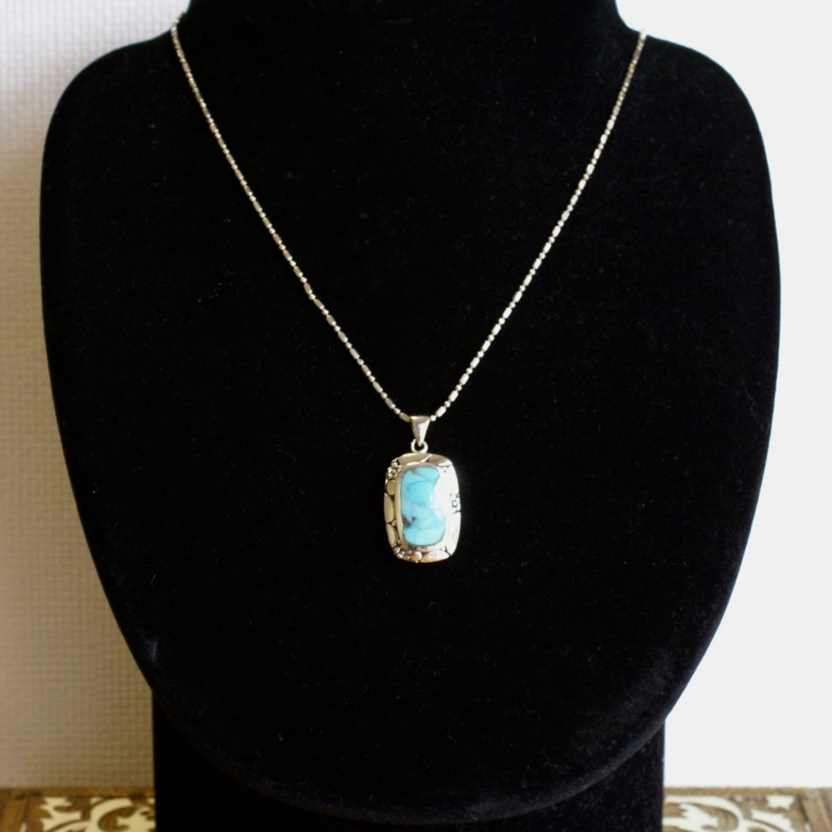 ターコイズ ペンダントトップ シルバー925 （sv-232） | Ratna gemstones
