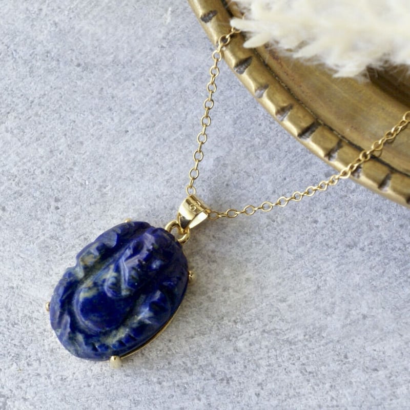 ガネーシャ　ラピスラズリ① India2024・ガネーシャコレクション】ラピスラズリ・ガネーシャ