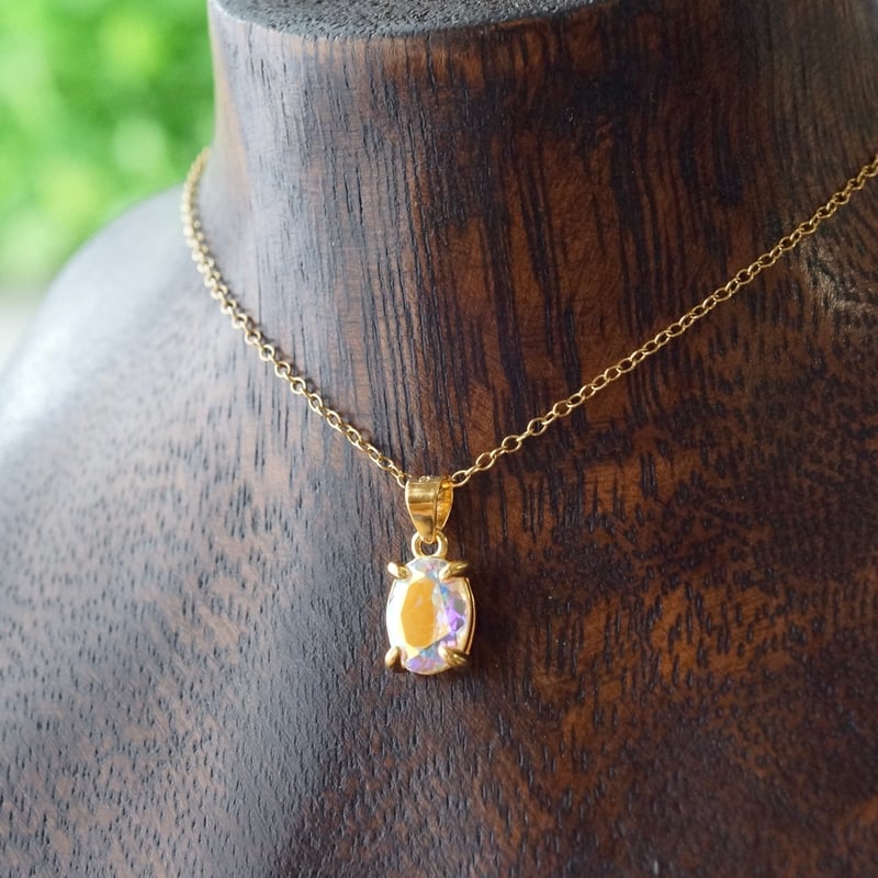 Handmade】マーキュリーカラー ミスティッククォーツ ペンダントトップ